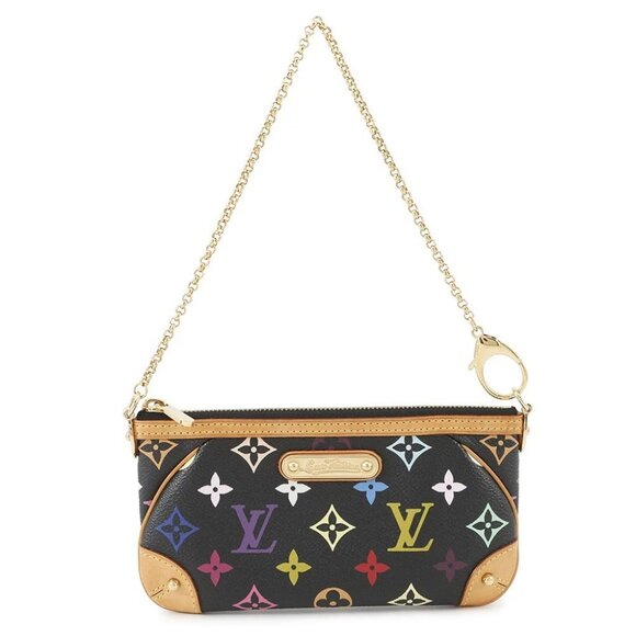 LOUIS VUITTON Pochette・Milla Size MM Monogram・Multicolor Noir - Picture 2 of 13